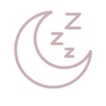 Mond-Ikon mit Schlafzeichen für Bedürfnisorientiertes Babyschlafcoaching
